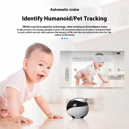 Robot de compañía y cámara de vigilancia inalámbrica Enabot EBO Air / EBO SE - Control en tiempo real para el hogar y mascotas
