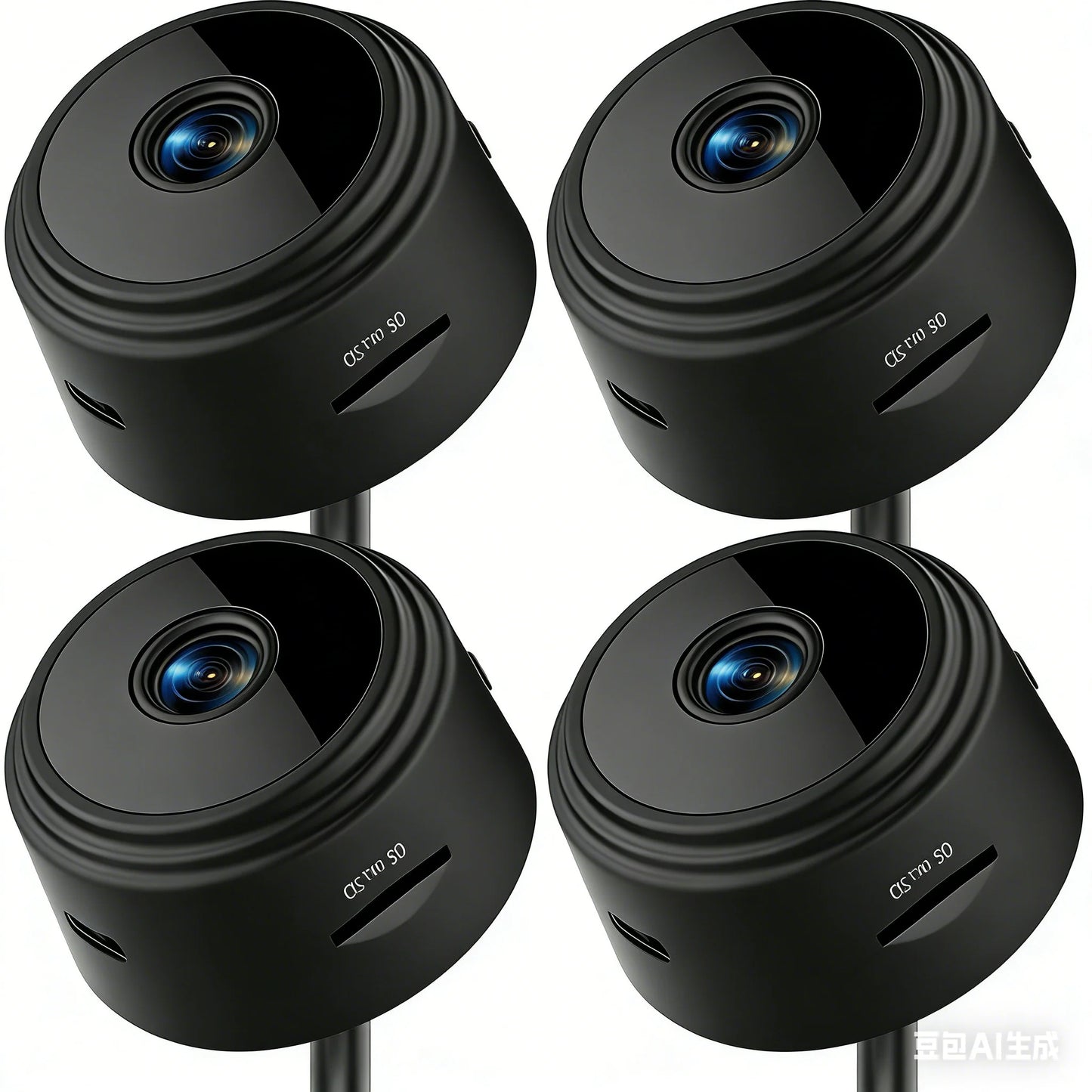 Minicámara de seguridad Wi-Fi 1080P con imán y batería - Cámara de videovigilancia inteligente para el hogar