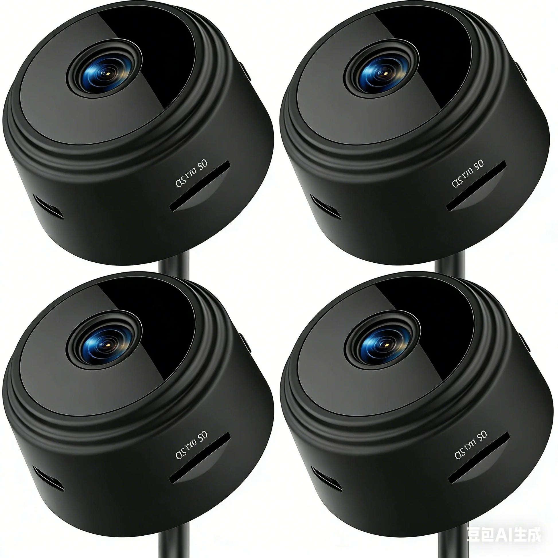 Minicámara de seguridad Wi-Fi 1080P con imán y batería - Cámara de videovigilancia inteligente para el hogar