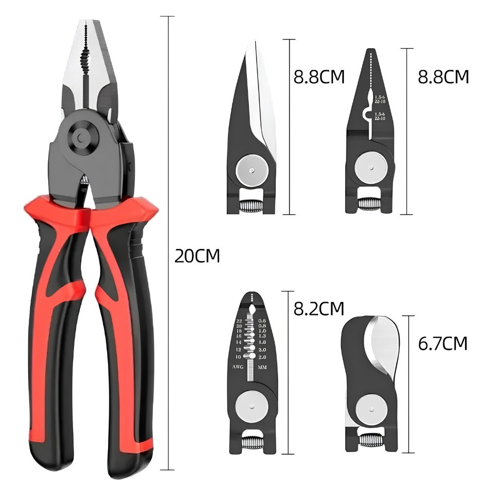 Kit Pinza Alicate Multiherramienta 5 En1