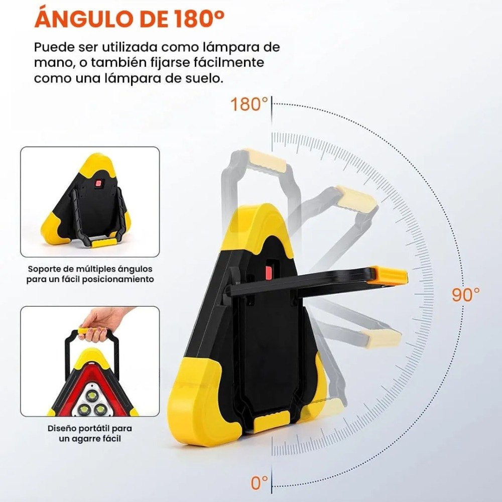Lampara Triangulo De Señalizacion Luz