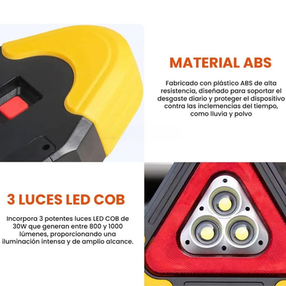 Lampara Triangulo De Señalizacion Luz